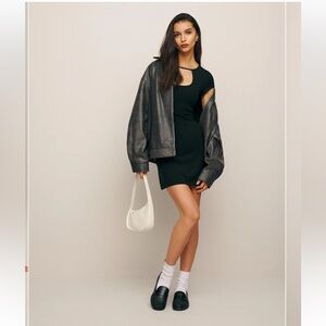 Reformation Oden Short Sleeve Mini Dress